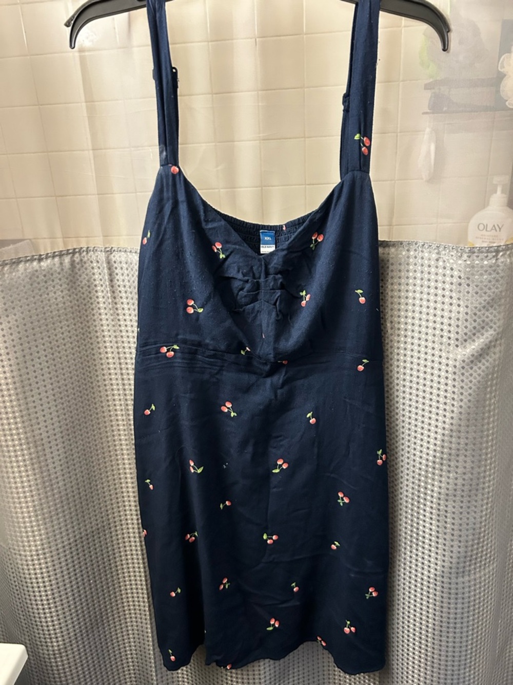Old Navy Navy Cherry Tank Dress